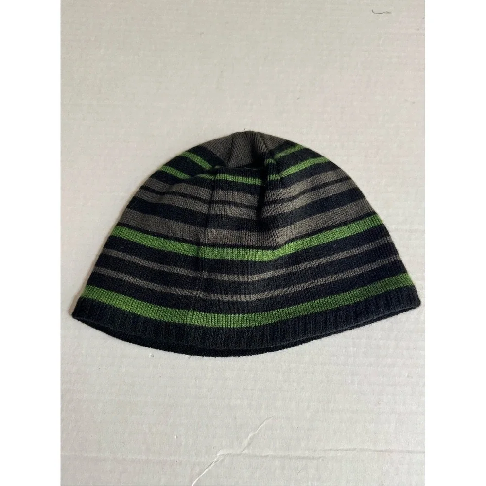 The North Face Youth Beanie Hat Medium Striped Outdoors Streetwear